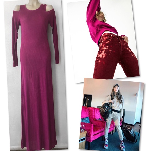 Cotton Citizen Dresses & Skirts - 🆕 COTTON CITIZEN COLD SHOULDER LS MAXI DRESS S Cotton Citizen Dresses & Skirts - 🆕 COTTON CITIZEN COLD SHOULDER LS MAXI DRESS S